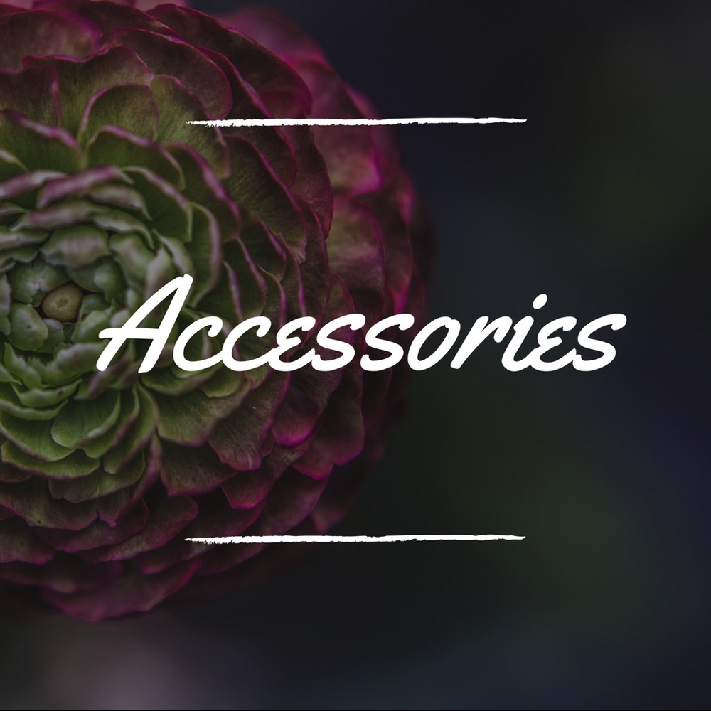 •Accessories Below•